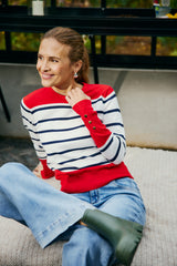 153944 | Freequent - Katie Rød mønstret