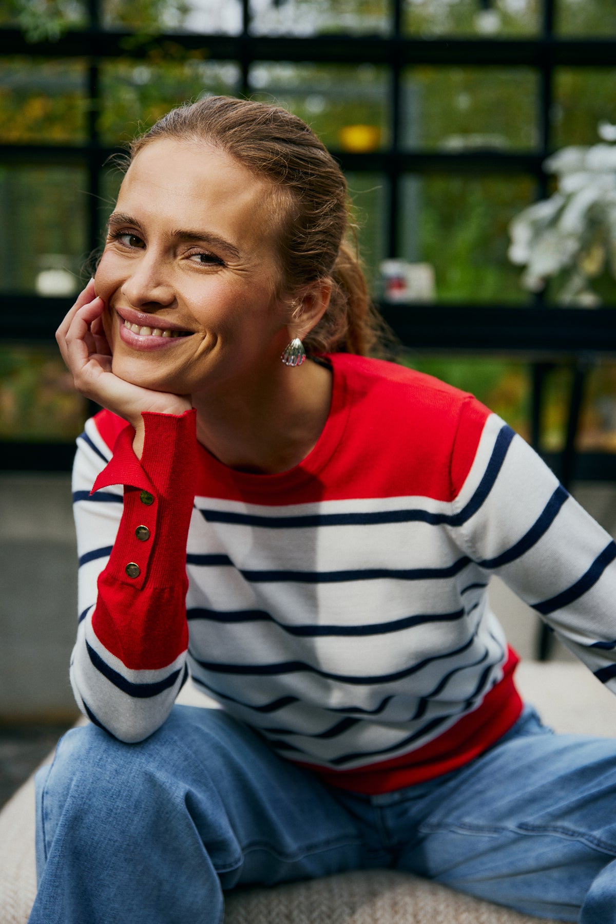 153944 | Freequent - Katie Rød mønstret