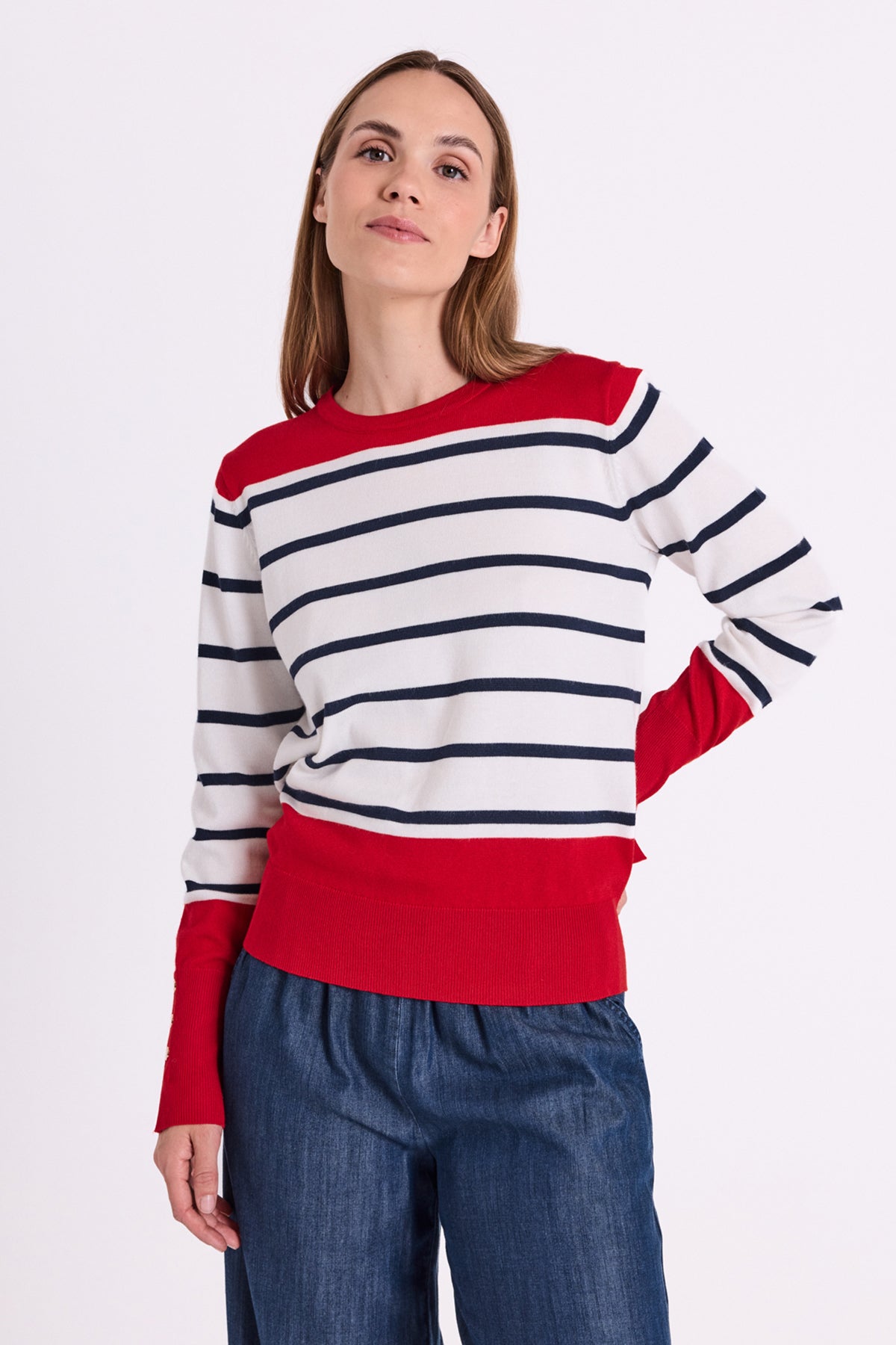 153944 | Freequent - Katie Rød mønstret