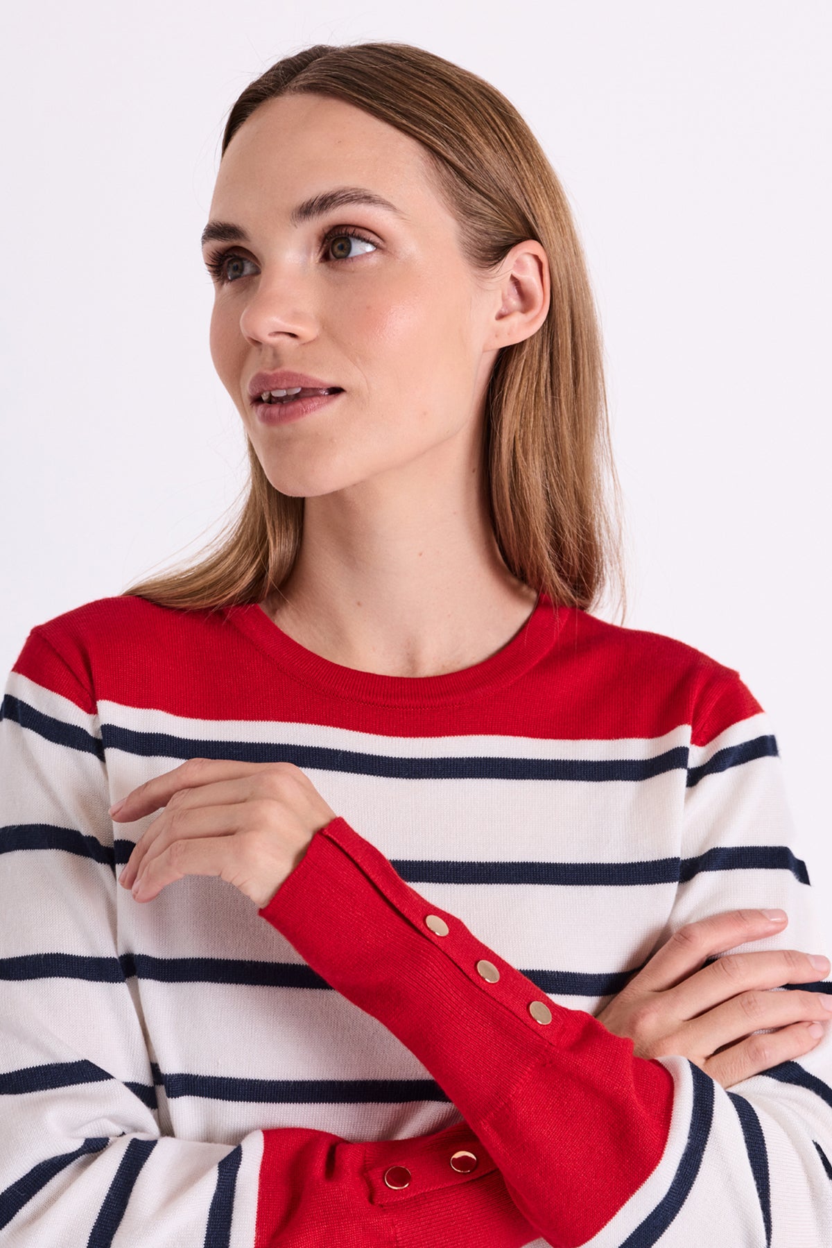 153944 | Freequent - Katie Rød mønstret