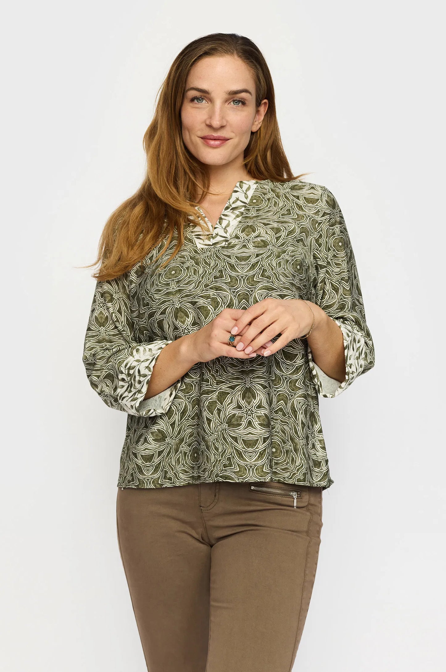 151855 | 2-Biz - Helene Grøn mønstret