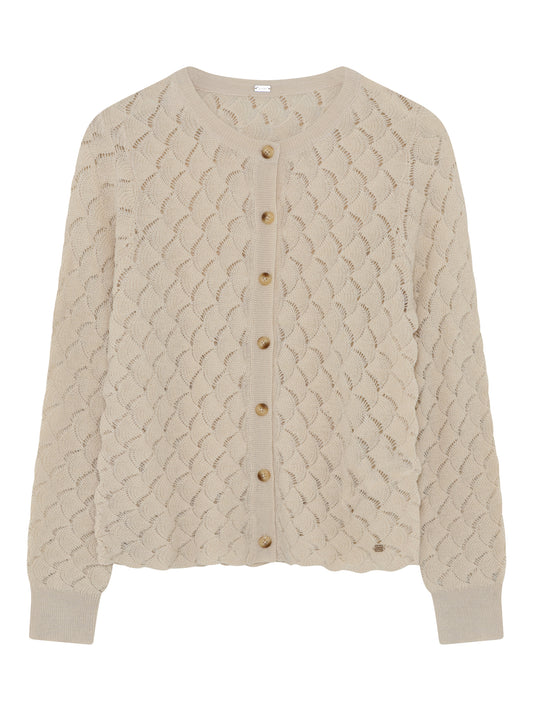 Cardigan i Beige fra Gustav