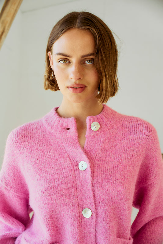 Cardigan i Pink fra Freequent