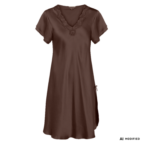 156431 | Lady Avenue - Pure Silk Mørkebrun