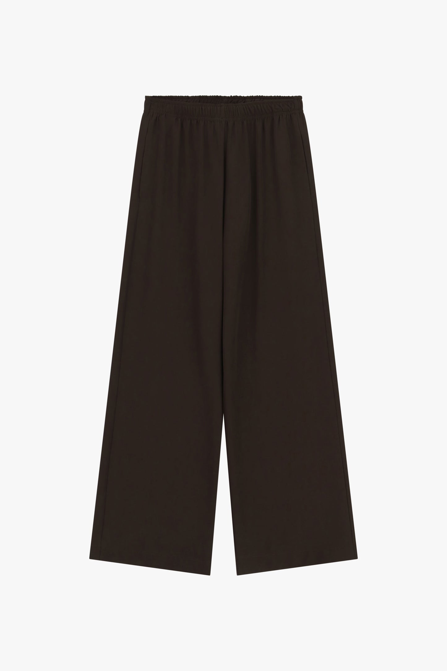 Imperial 155829 PVZ0 Kaffe – sorte culottes med brede ben og elastisk talje, vist fladt på hvid baggrund.