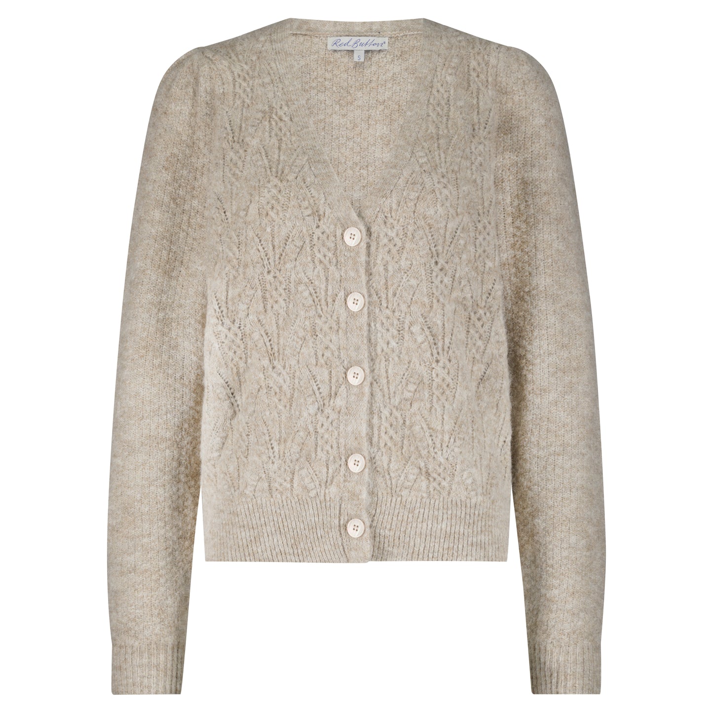 152465 | Red Button - Cardigan ajour Sand