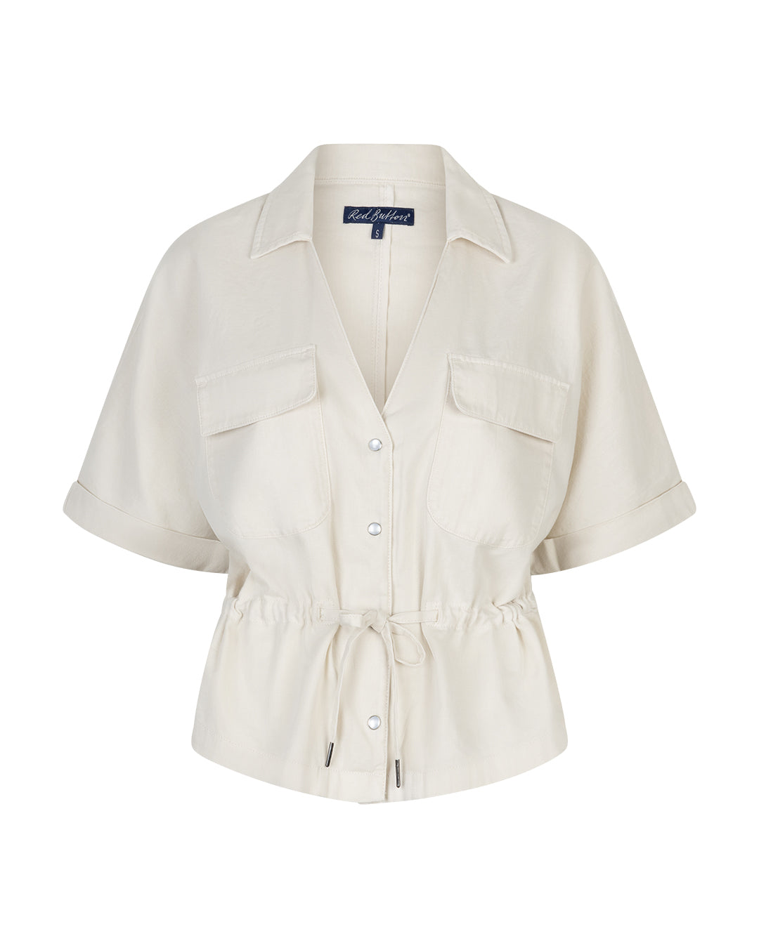 154227 | Red Button - Drew Drawstring Beige