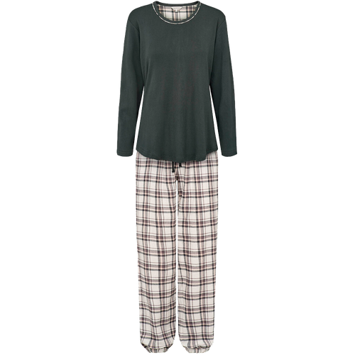 149814 | Lady Avenue - Cotton Flannel Pyjamas Mørkegrå