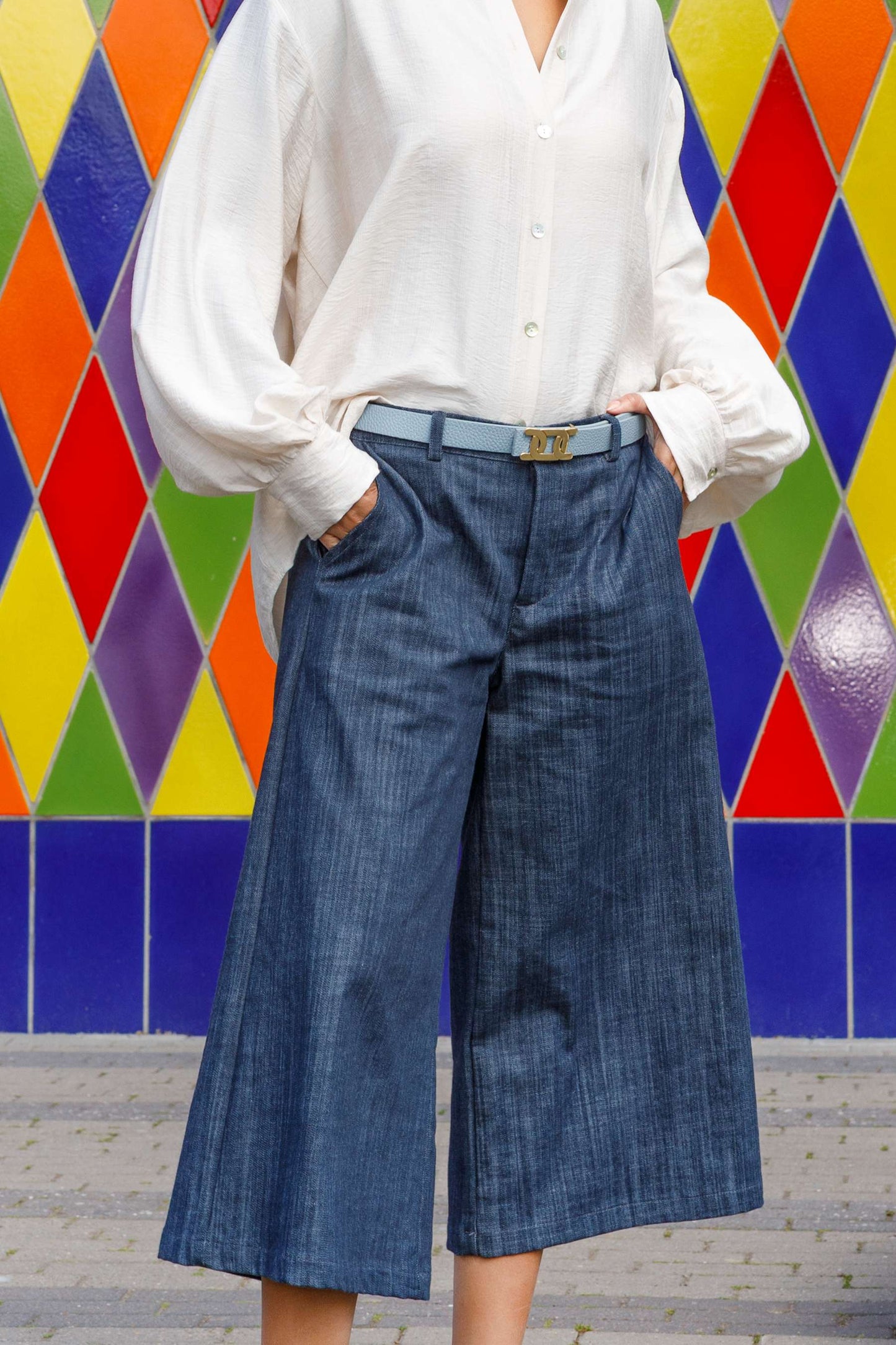 152350 | Black Colour - Box Culotte Mørkeblå