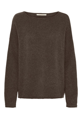 156458 | BTF CPH - BTFMira Pure Cashmere Mørkebrun