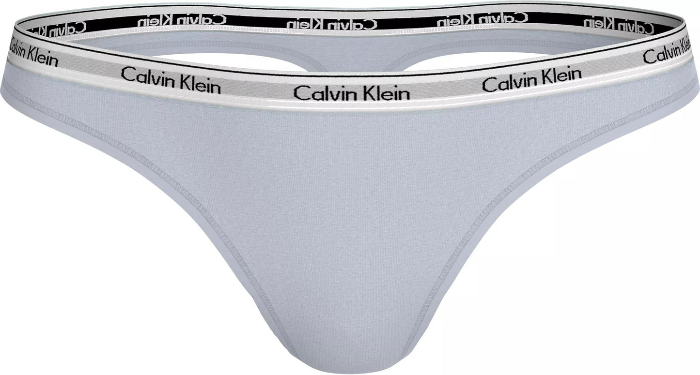 Lyseblå Calvin Klein-G-streng, 3 for 399,-, vist på hvid baggrund.