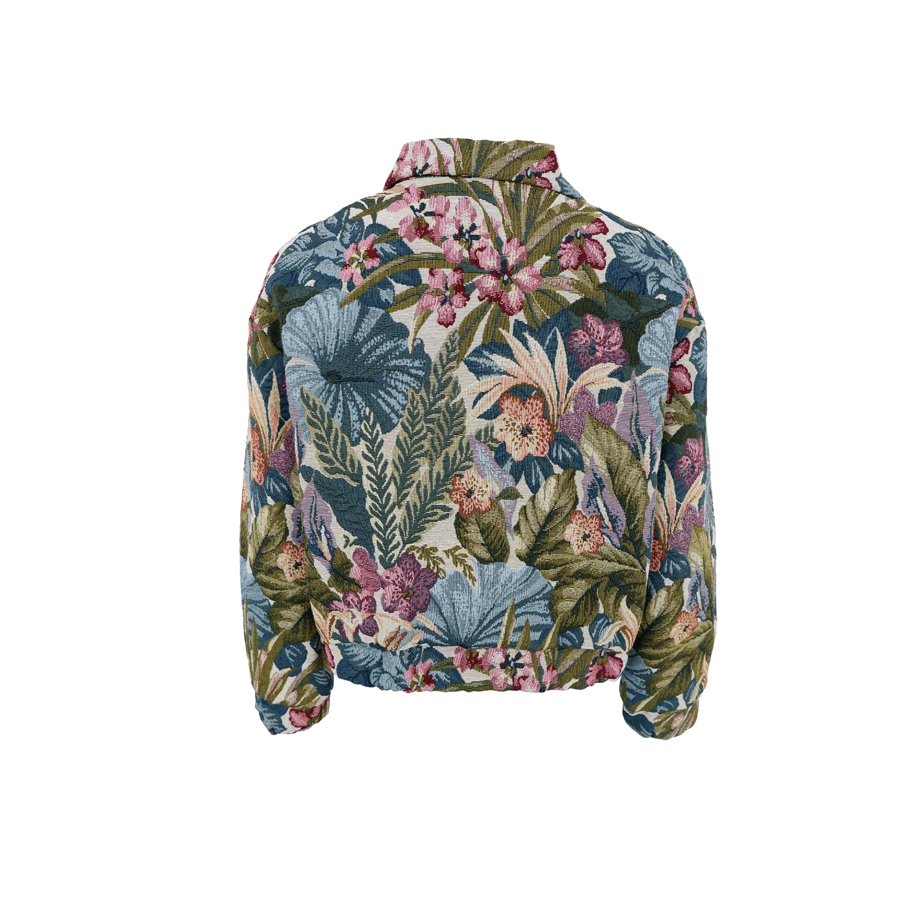 154298 | Black Colour - Jungle Bomber Jacket Mønstret