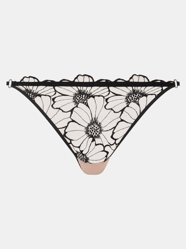 153829 | Chantelle - Lush Black/Soft Pink Sort mønstret
