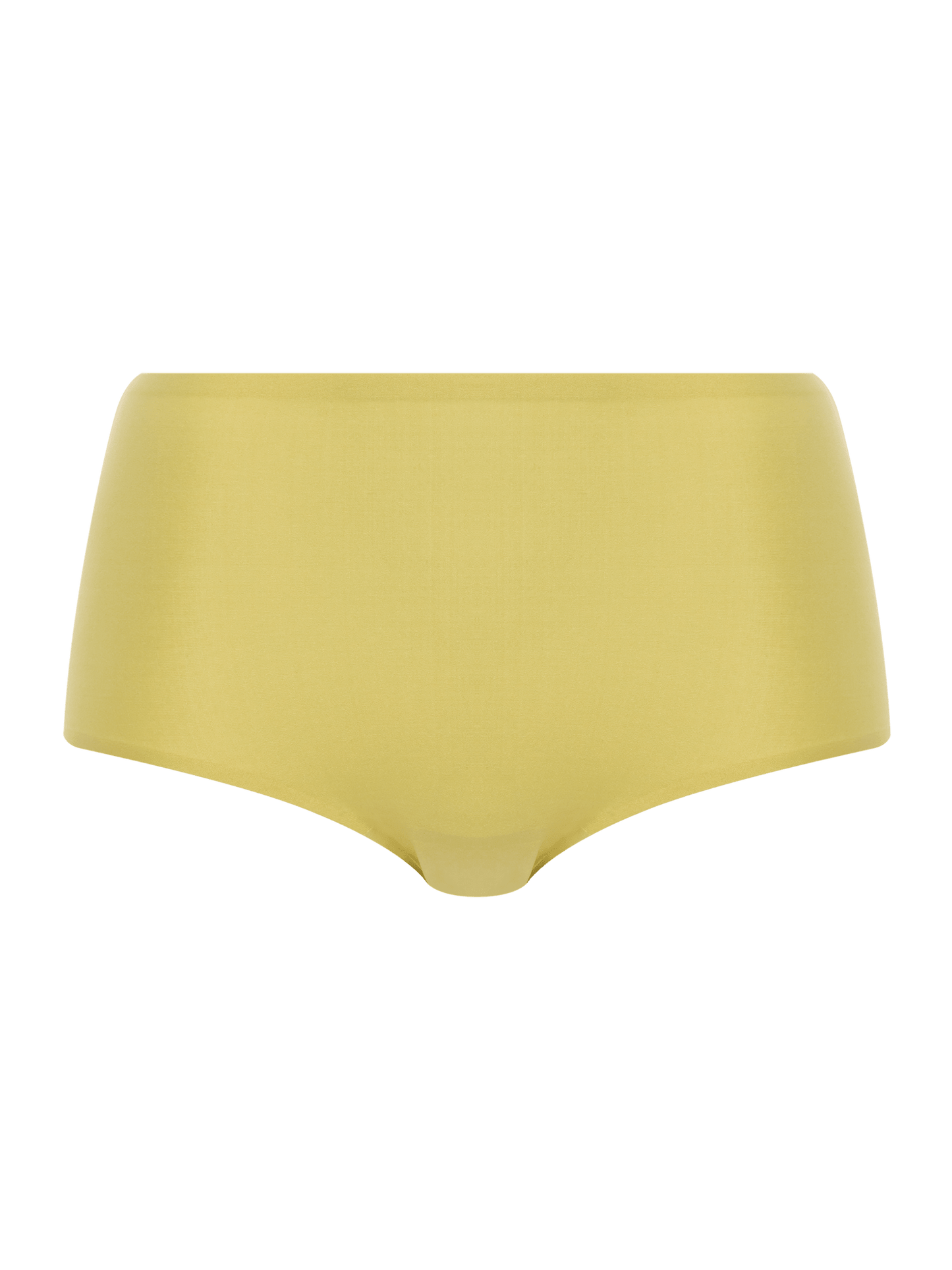 Chantelle Seamless – Soft Stretch Maxi Gul, gule trusser med høj talje, vist på en ensfarvet hvid baggrund.