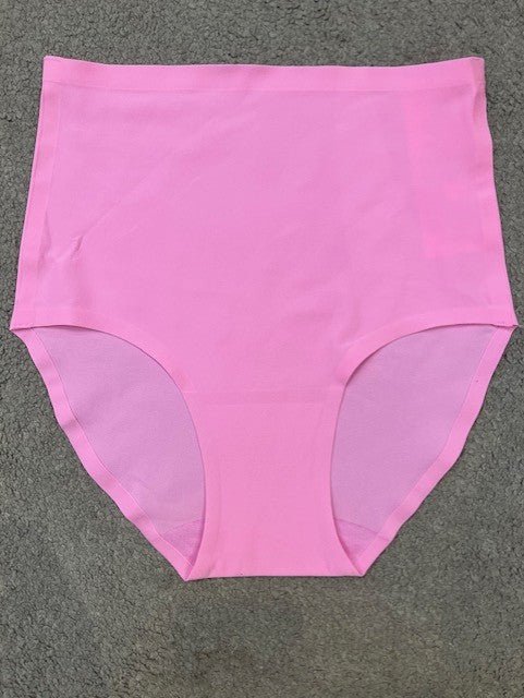 Chantelle Seamless – Soft Stretch Maxi Pink, model 154871, høj talje, vist fladt på en grå, struktureret baggrund.