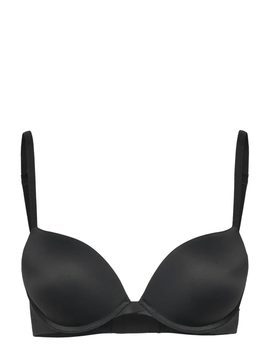 Bh med bøjle og vattering i Sort fra Calvin Klein