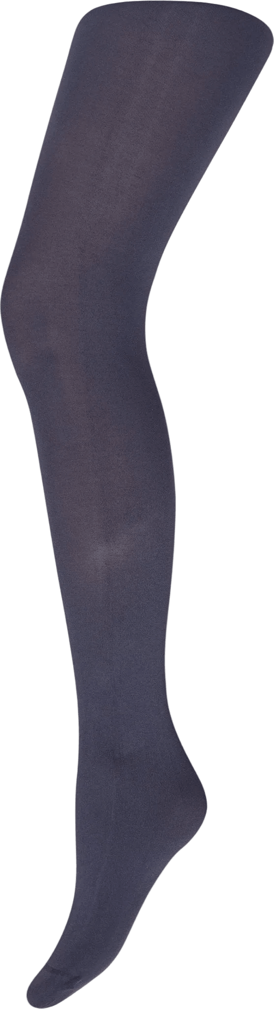 Et enkelt Decoy Microfiber 60D Blå-ben med fod, fotograferet på en ensfarvet hvid baggrund.
