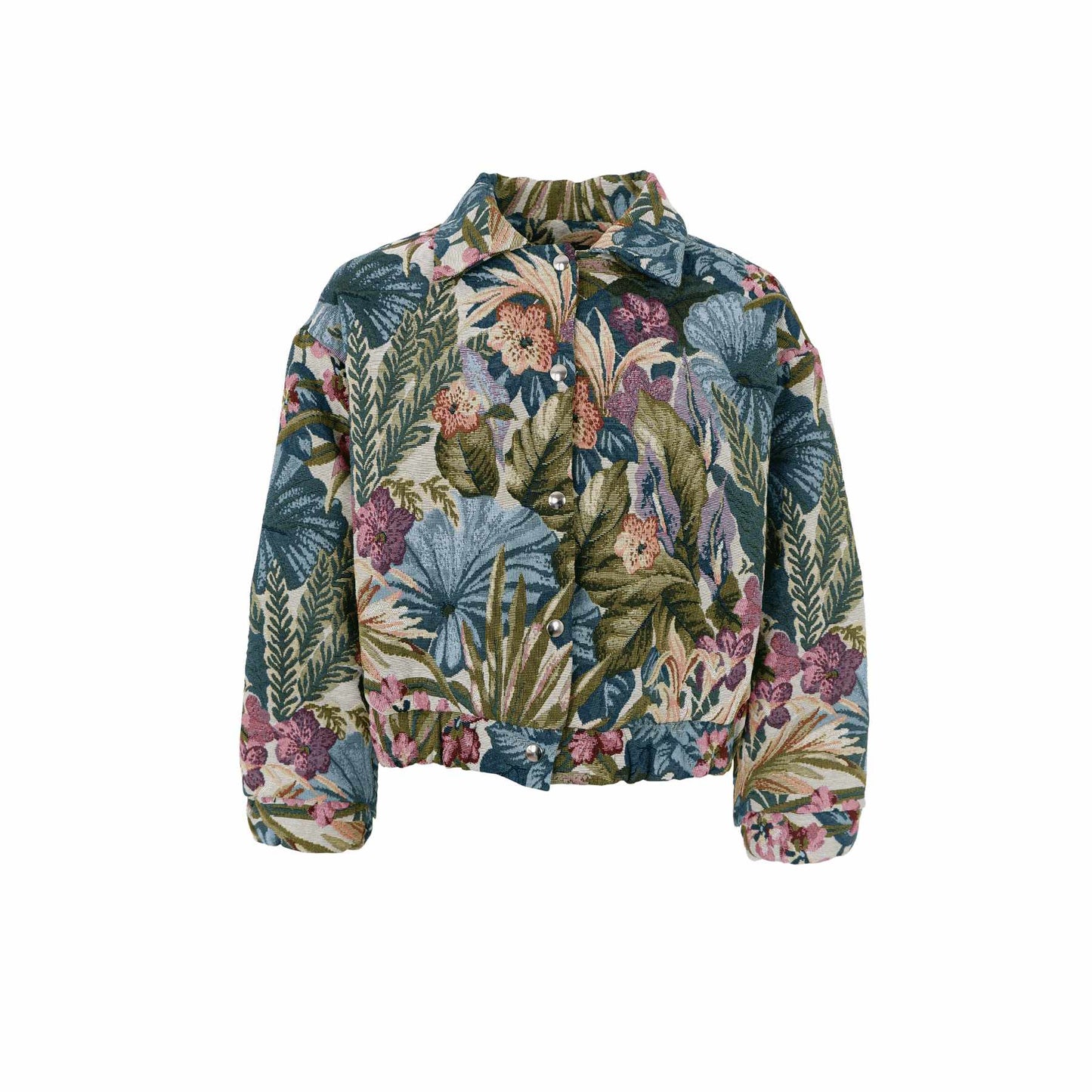 154298 | Black Colour - Jungle Bomber Jacket Mønstret