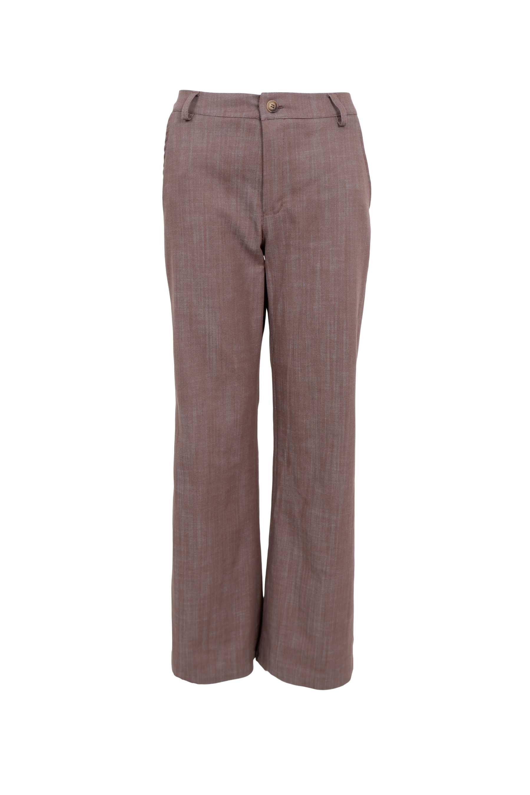 Brune Box bukser fra Black Colour med vidde i benene