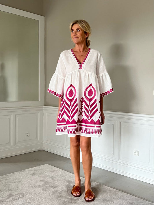 Kjole i Pink fra Greek Archaic Kori
