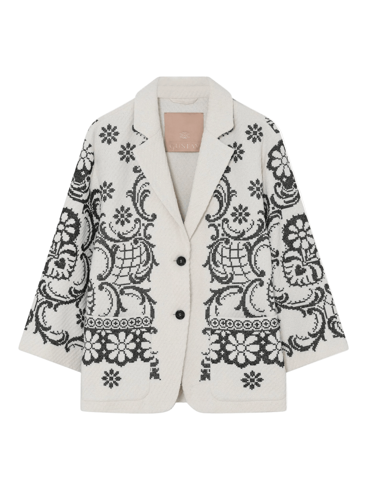 155517 | Gustav - Sarah Off white mønstret