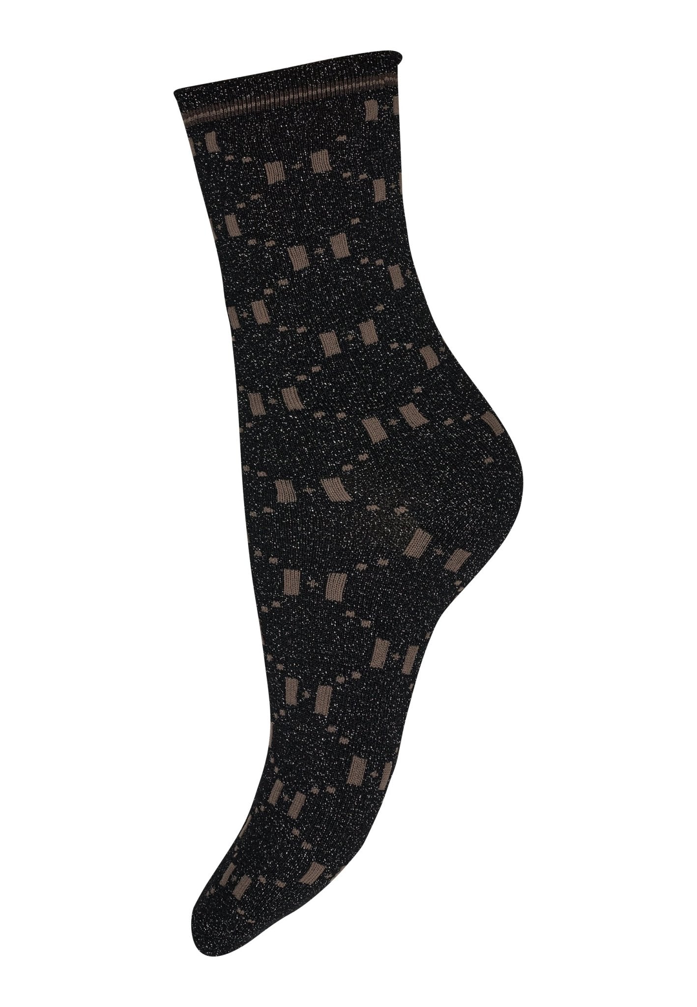 153142 | HYPE THE DETAIL - Socks 3 Pack Sort mønstret