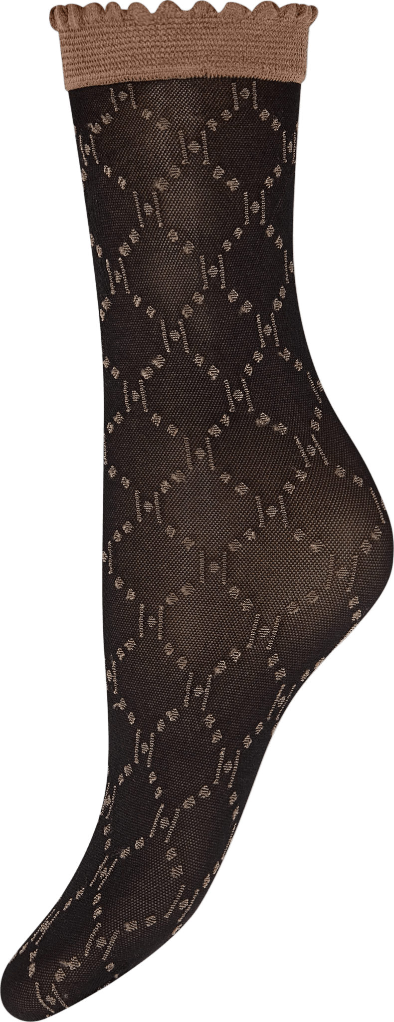 156305 | HYPE THE DETAIL - Socks logo 25app Sort mønstret