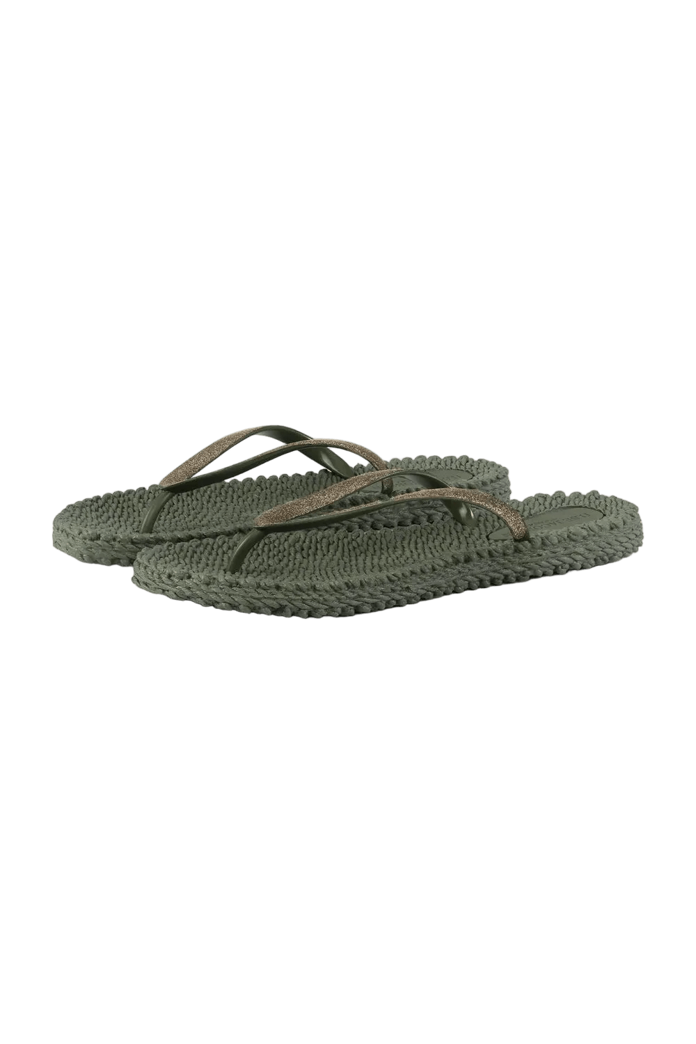 155217 | Ilse Jacobsen - Flip Flops Whit Glitter Army grøn