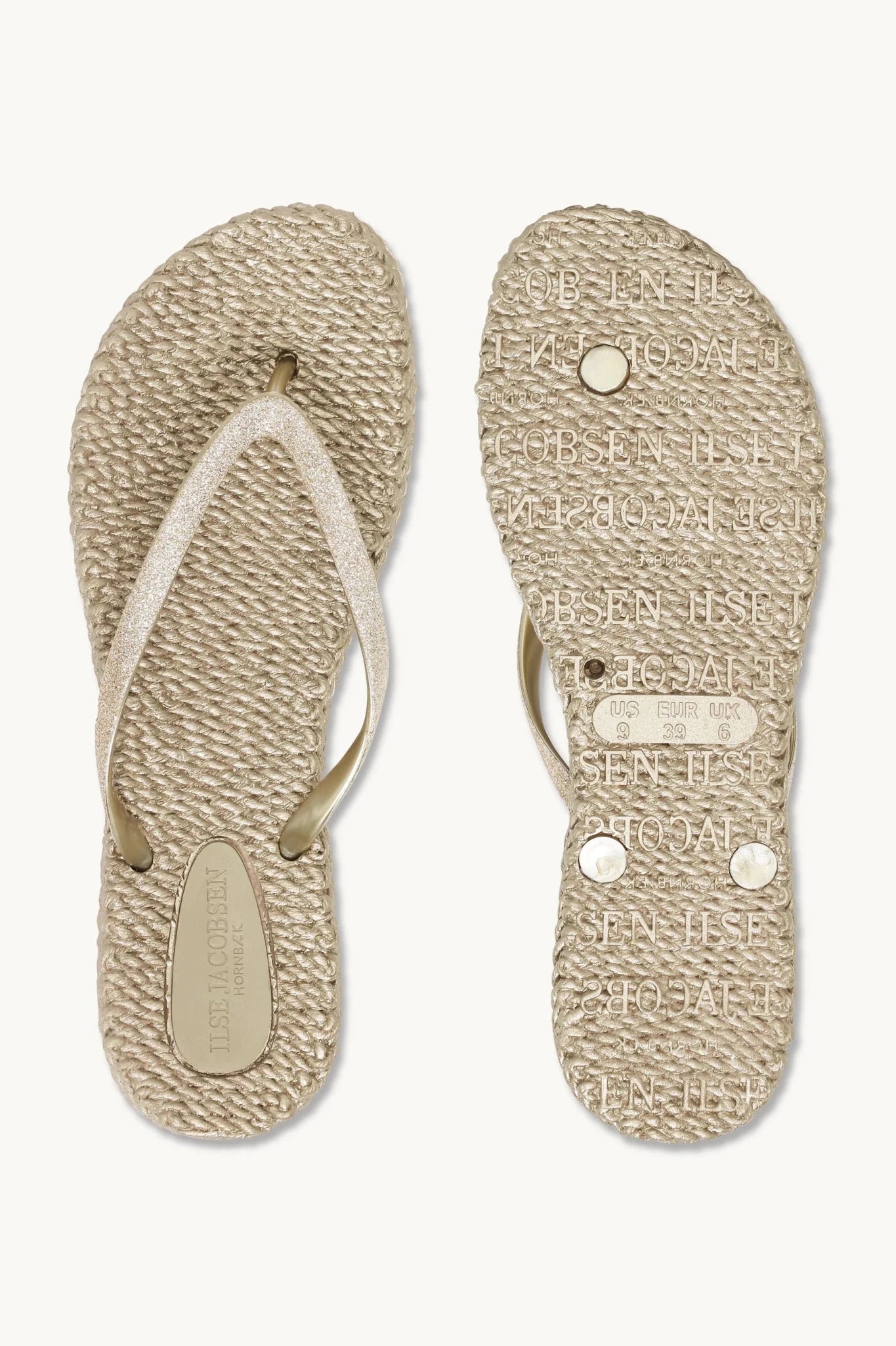 155221 | Ilse Jacobsen - Flip Flops With Glitter Guld
