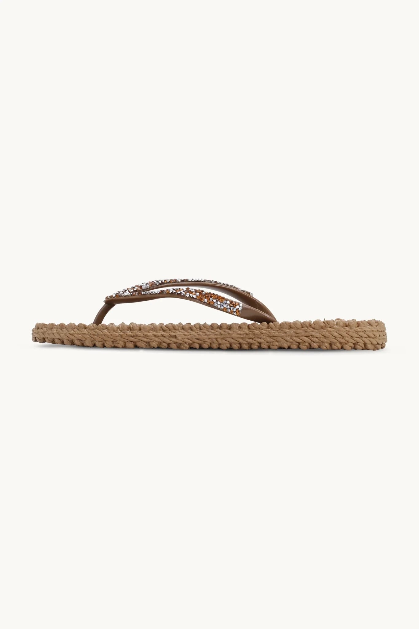 155222 | Ilse Jacobsen - Flip Flops With Rhinestones Brun