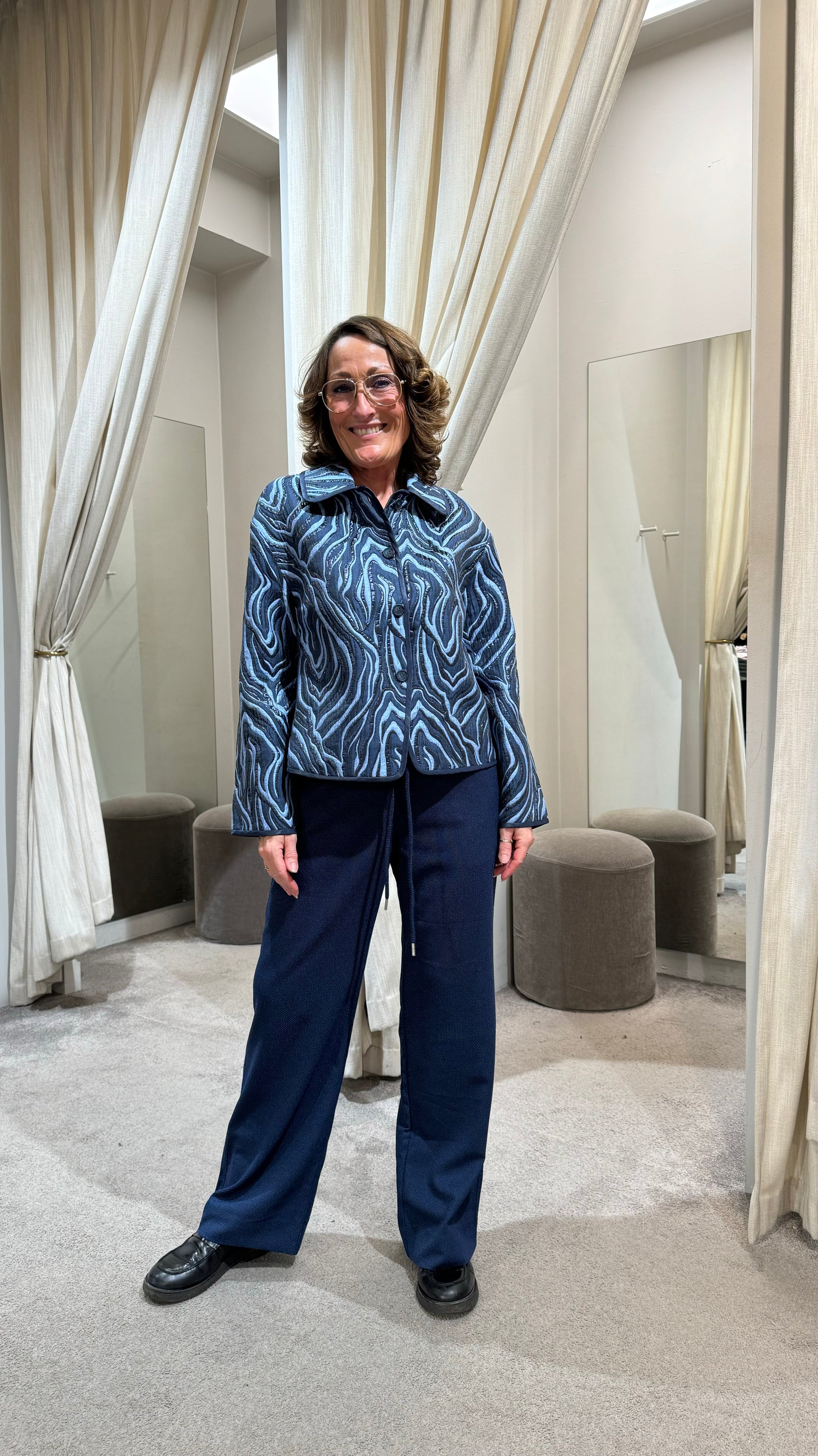 153466 | Gustav - Amada Blå mønstret