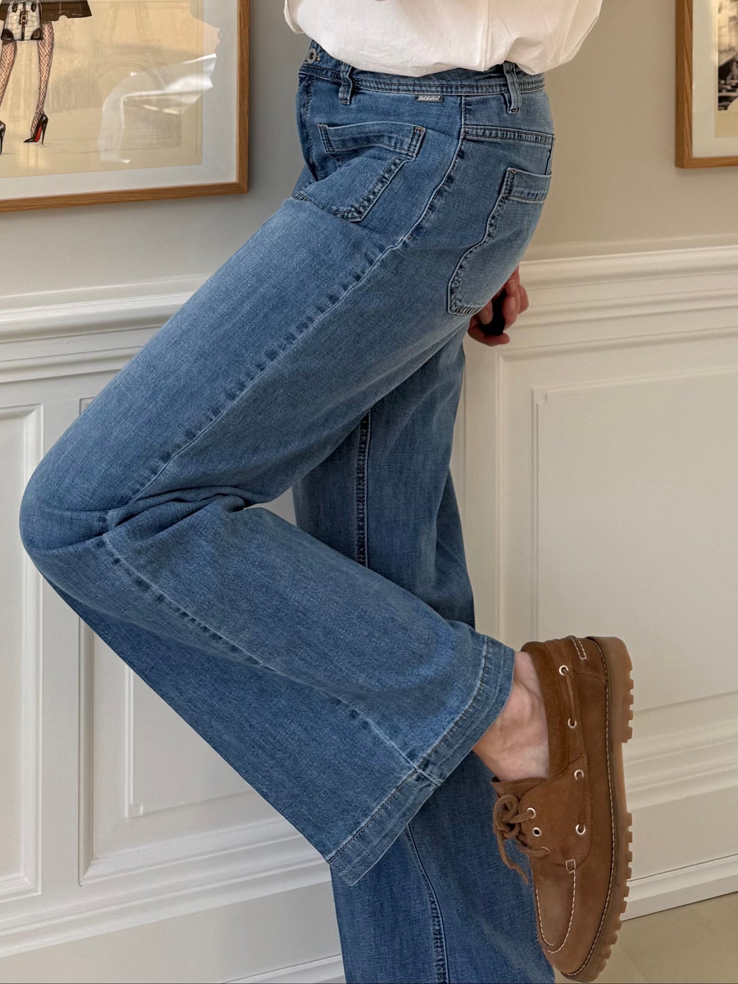 154038 | Red Button - Colette Denim