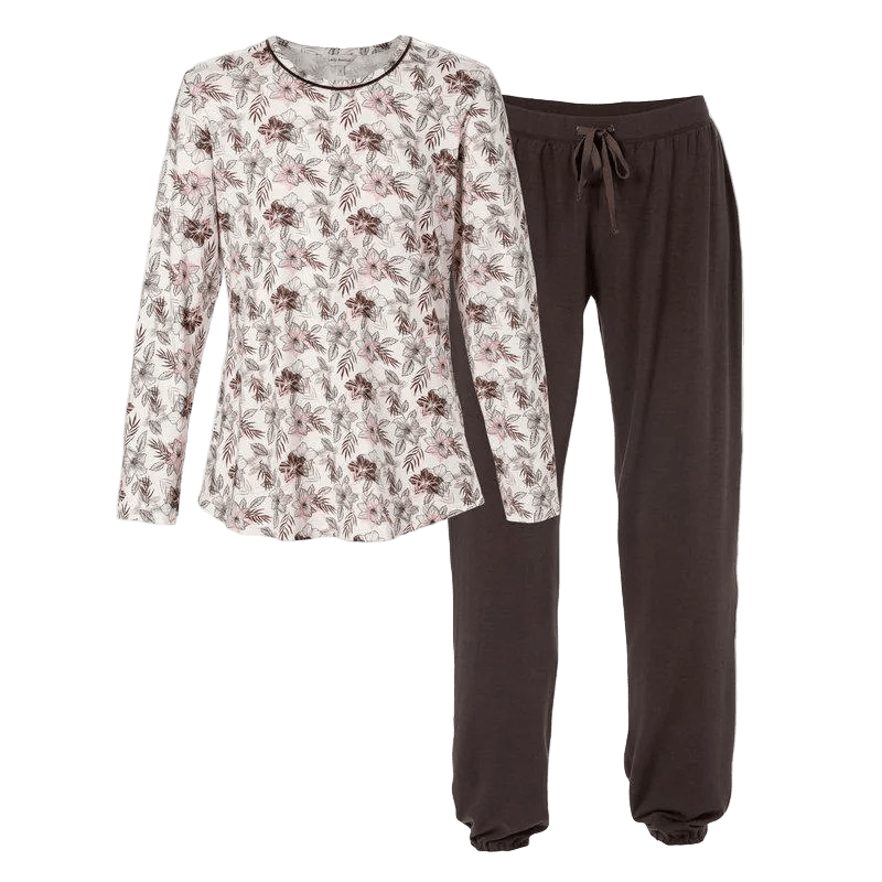 156154 | Lady Avenue - Bamboo Brun mønstret
