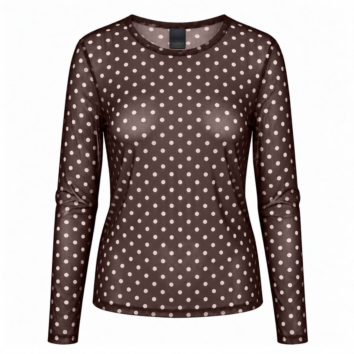156329 | Luxzuz - Dot Mesh Kakao
