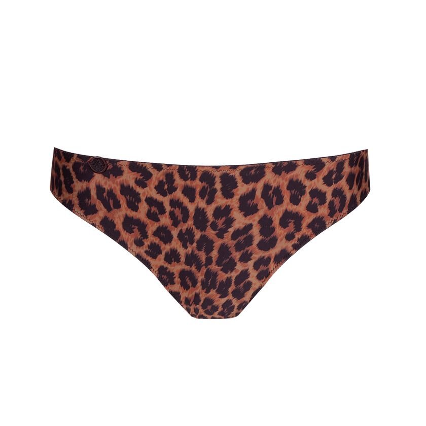 Marie Jo – Tom Fauve Leopard-trusse set forfra – et elegant stykke undertøj med lav talje fra Marie Jo.