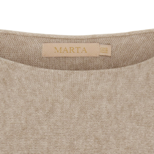 Striktrøje i Lysebrun fra Marta du Château