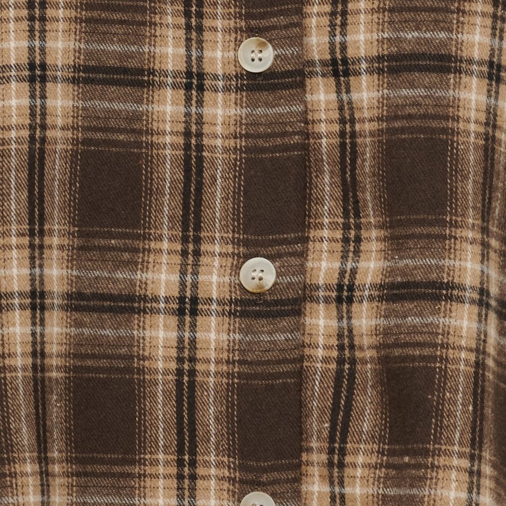 Brun og beige 156325 | Marta du Château – MDCCloud Ternet-ternet skjorte med knapper.
