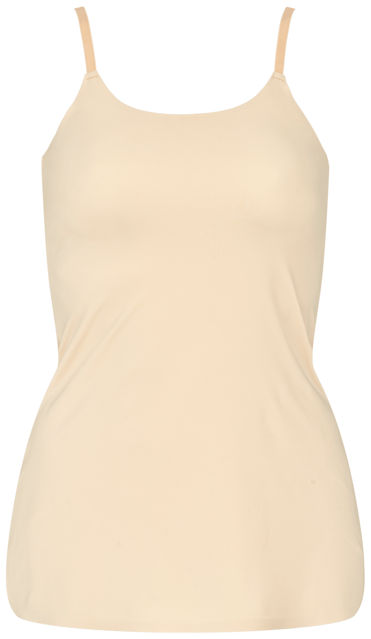 Missya 147336 Seamless Pudder: Beige top med spaghettistropper i blødt mikrofiber.