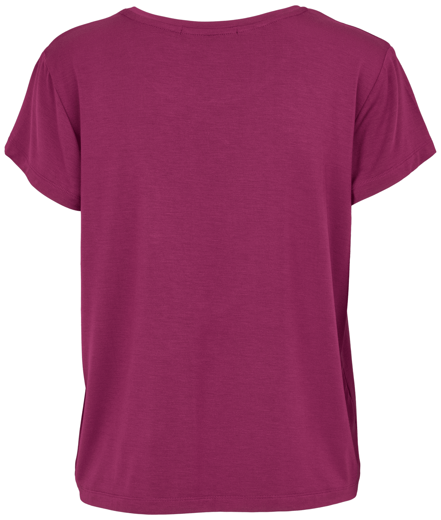 Missya 150626 Softness Purple Lilla T-shirt til kvinder, vist bagfra på hvid baggrund.