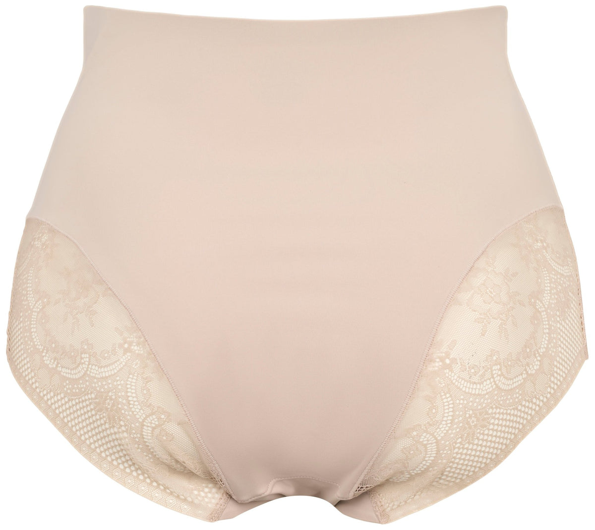 Missya Seamless med blonder, 3-pak: Højtaljede bordeauxfarvede shapewear-trusser med blonder og sømløs finish.