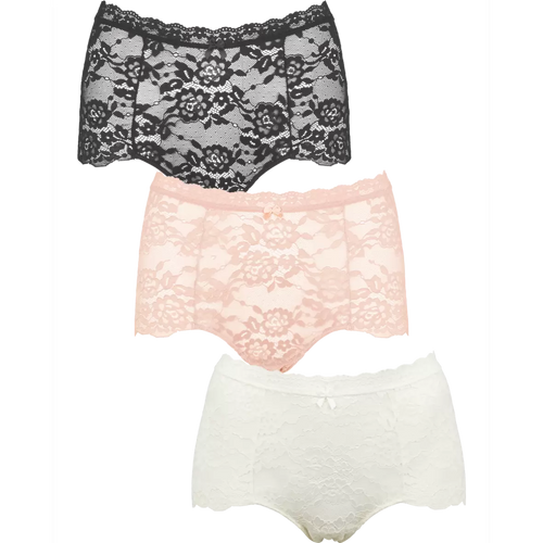 150894 | Missya - Lace 3-Pack Off white mønstret