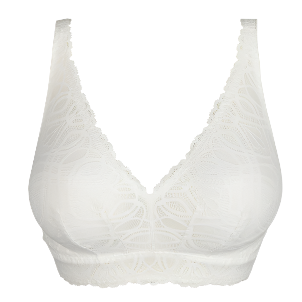 Off white bralette fra PrimaDonna med brede stropper og blonder