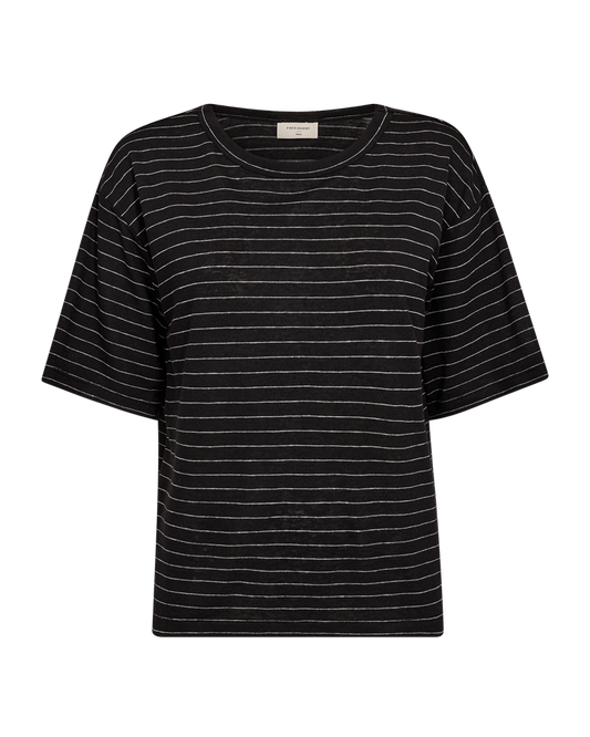 T-shirt i The stripe fra Freequent