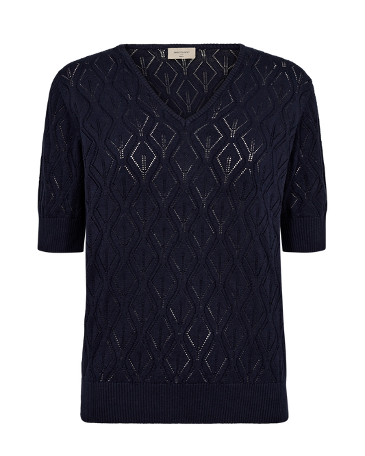 Knitted blouses i Navy fra Freequent