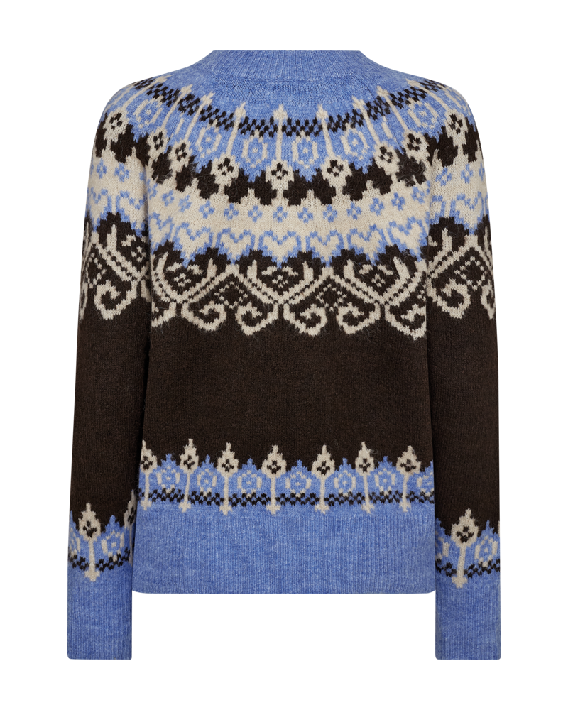 152957 | Freequent - Merla Blå mønstret