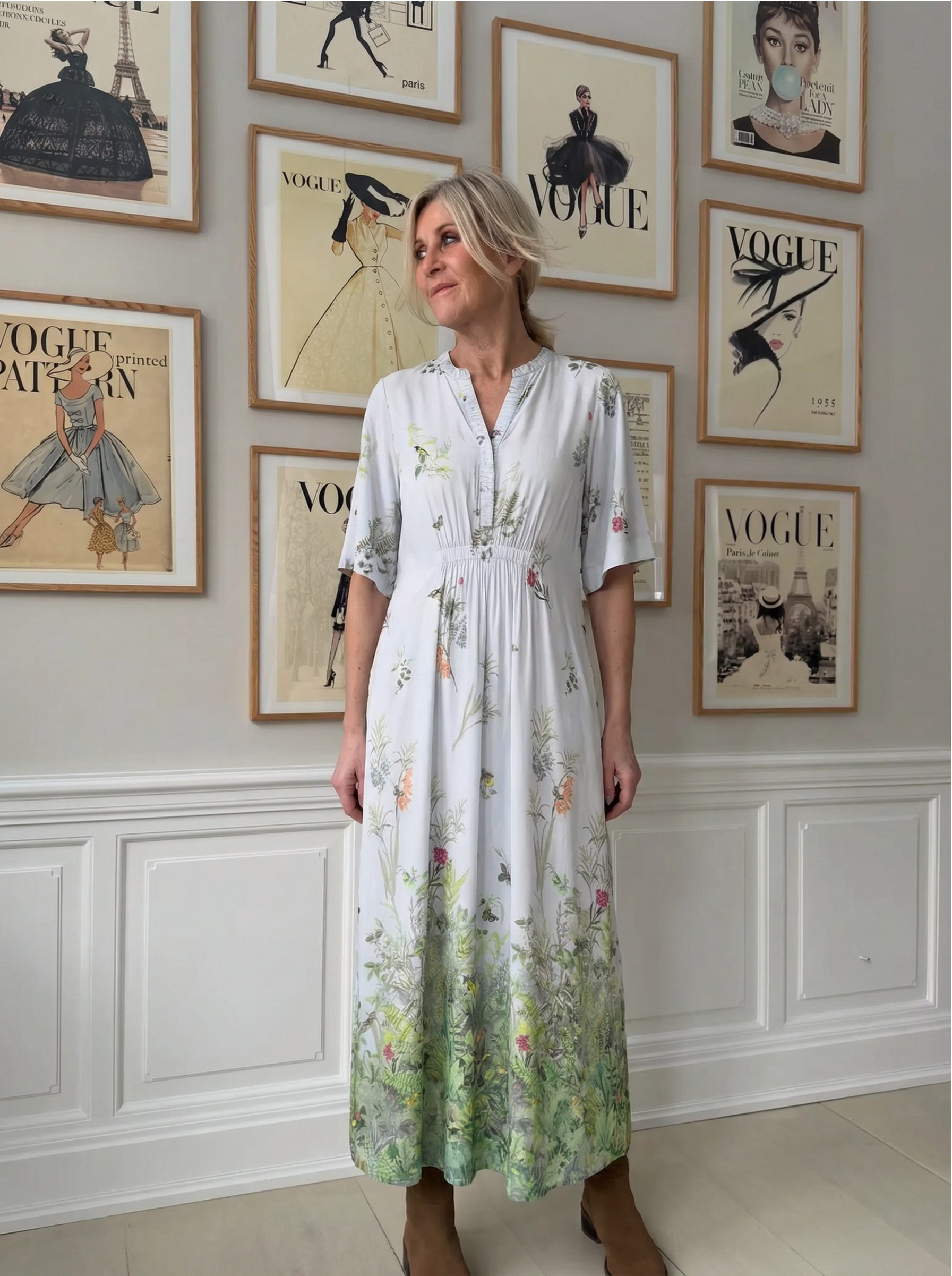 154212 | Gustav - Hali Blå mønstret