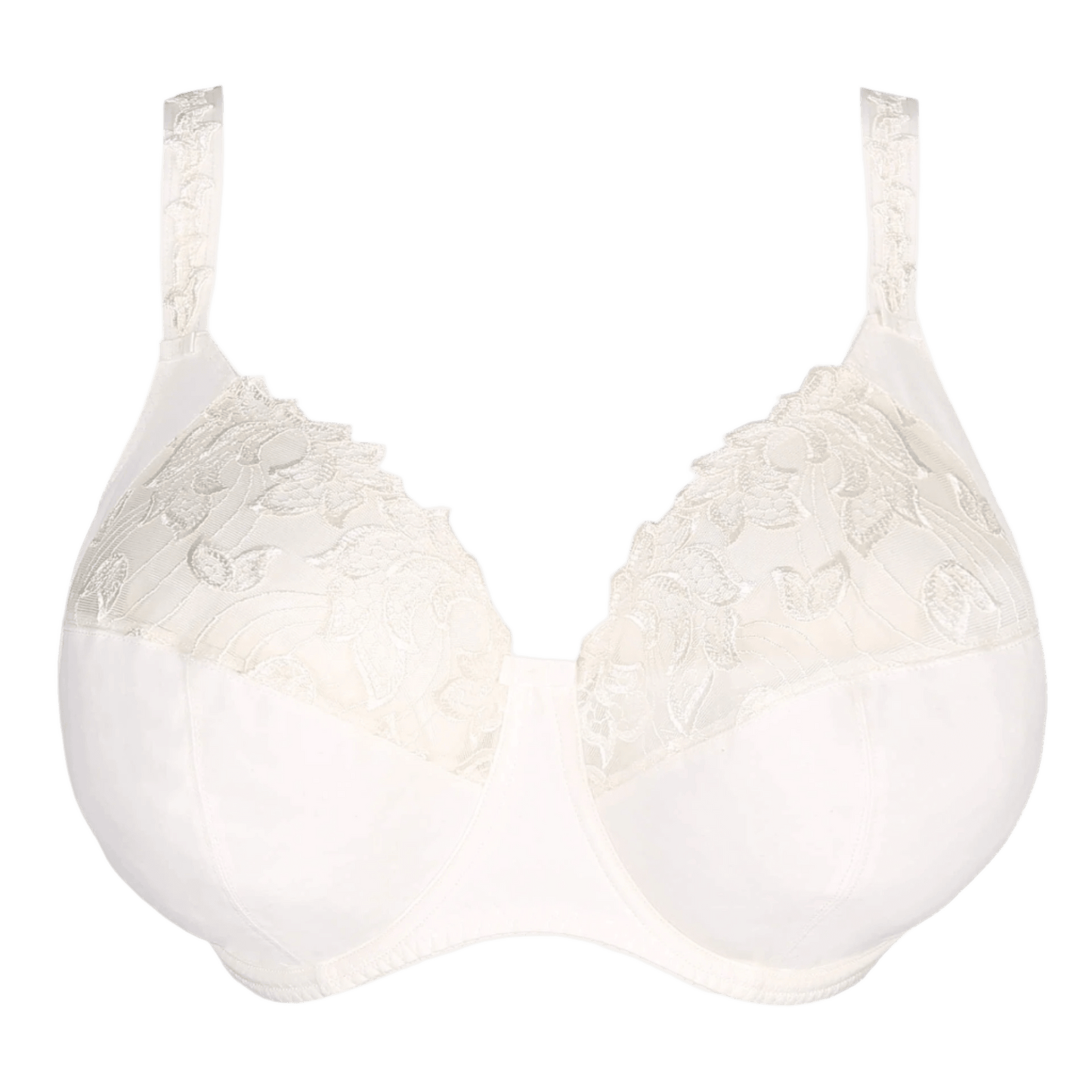 PrimaDonna Deauville Natur Off-white: BH med bøjle og blondedetaljer samt justerbare stropper, der sikrer optimal støtte og komfort.