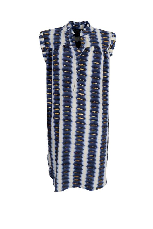 Kjole i Blå mønstret fra Black Colour
