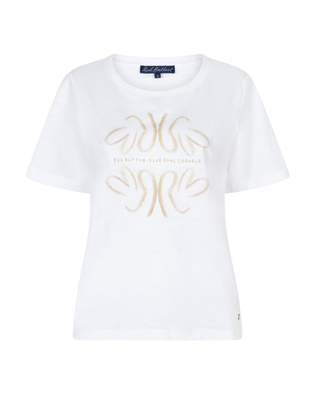 153643 | Red Button - Tee Temmy Gul mønstret