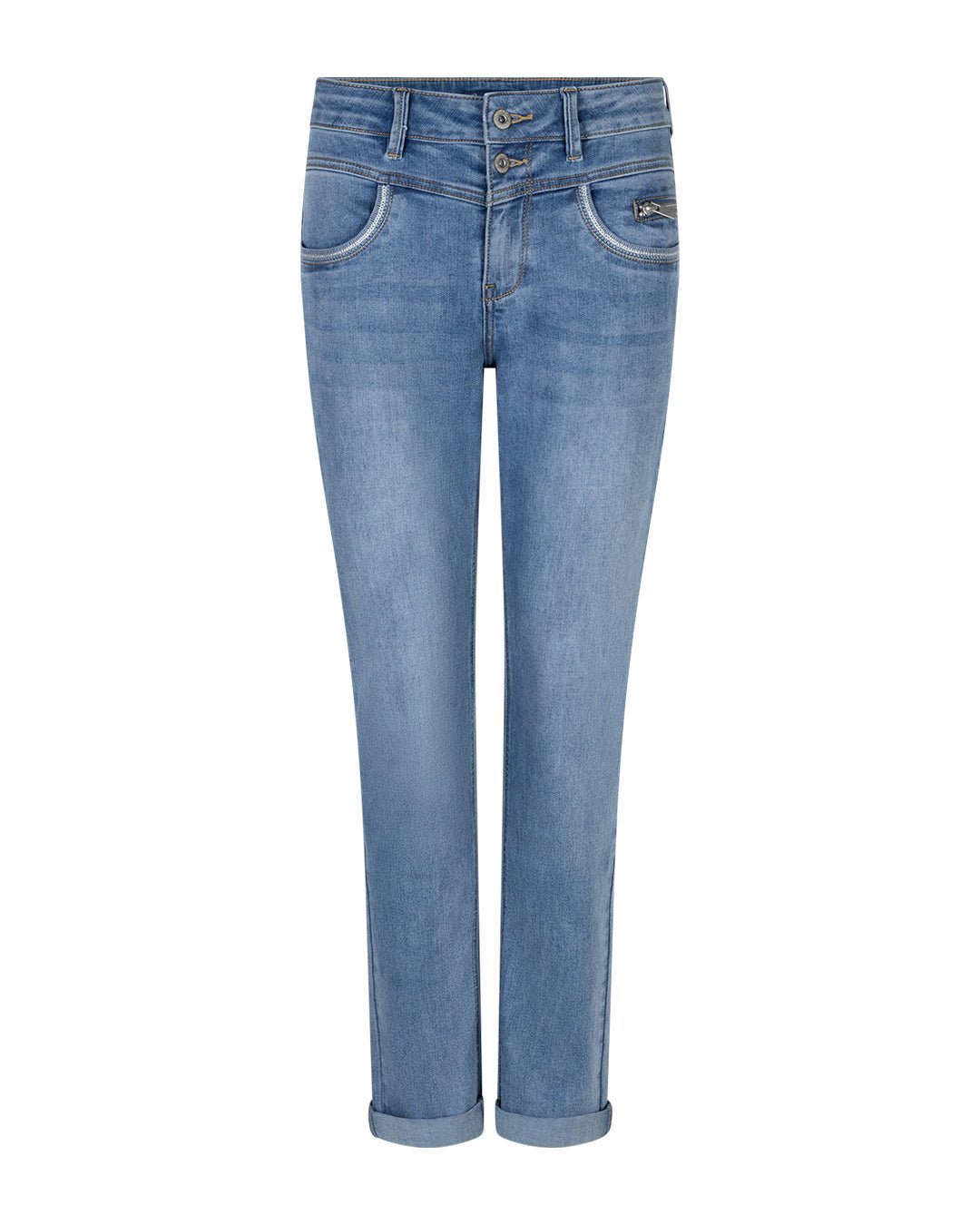 153866 | Red Button - Sienna Lys denim